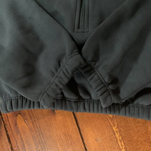 Adidas Cropped Half Zip Small Streetwear Women's Cotton Blend Sweatshirt  EUC - Picture 10 of 16